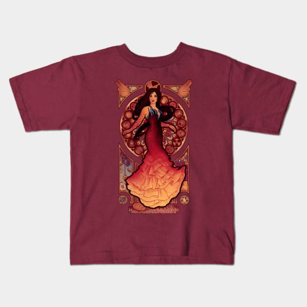 Fire is Catching Kids T-Shirt by MeganLara